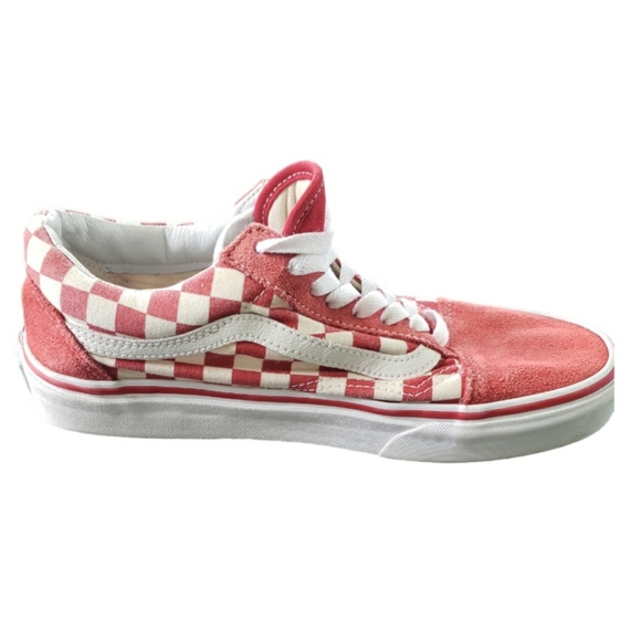Vans Old School Skateboard Sneakers  Red White Checkered Men’s sz 7 women's 8.5 - Picture 10 of 11